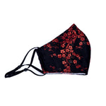 Load image into Gallery viewer, Floral Pattern Cotton+Silk Mask
