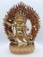 Load image into Gallery viewer, Mahakala full gold statue

