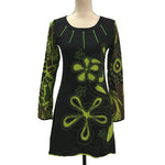 Load image into Gallery viewer, Flower design dress with sleeves
