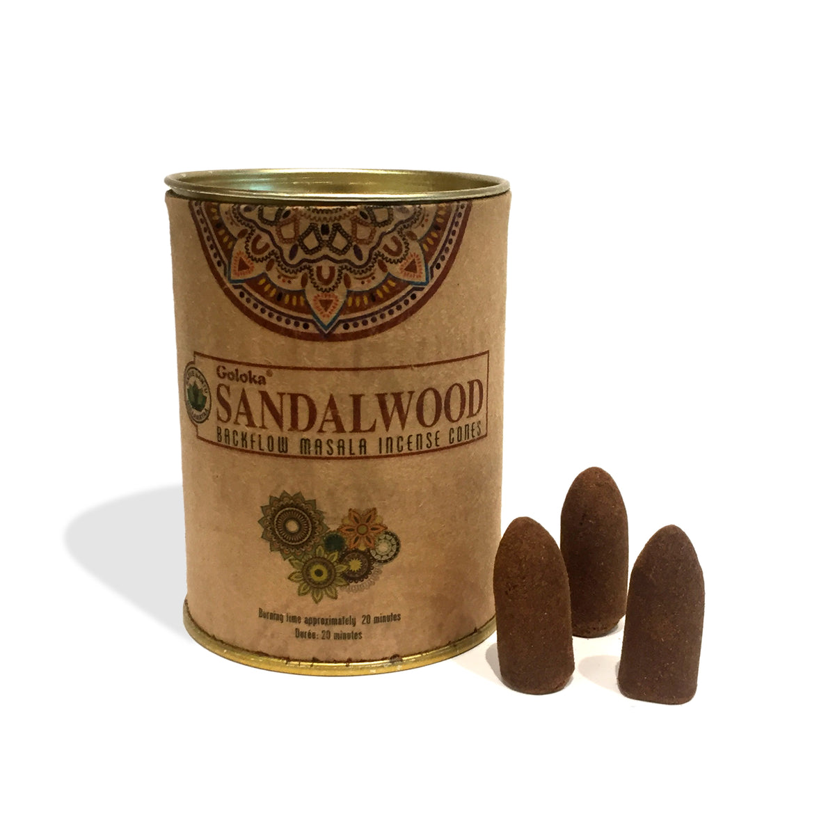 Sandalwood, 20 Incense Cones