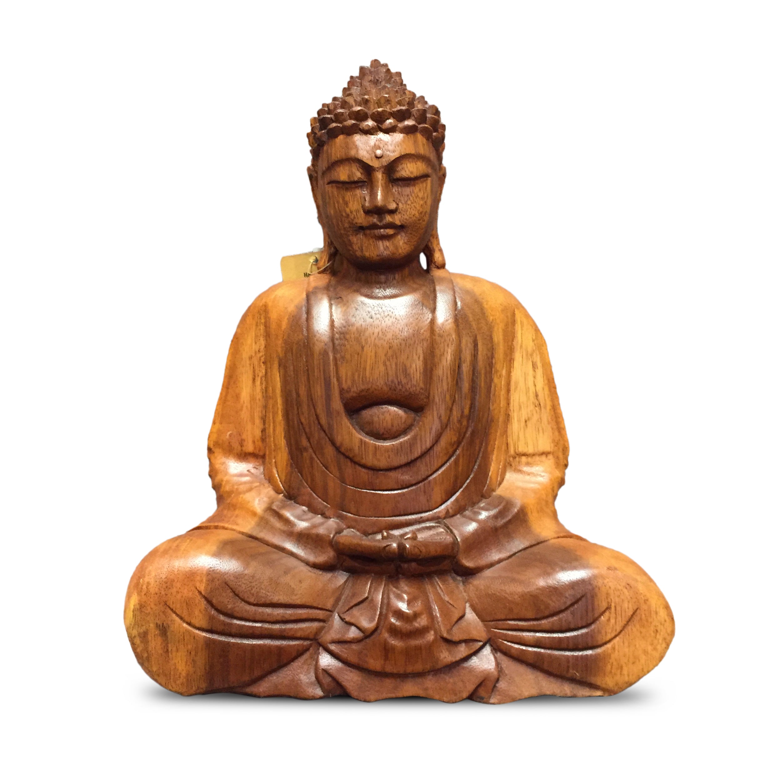 Meditating Wooden Buddha Statue