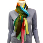 Load image into Gallery viewer, Silk Scarf with pattern
