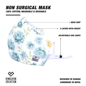 Floral Pattern Cotton Mask