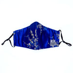 Load image into Gallery viewer, Floral Pattern Cotton + Silk Mask
